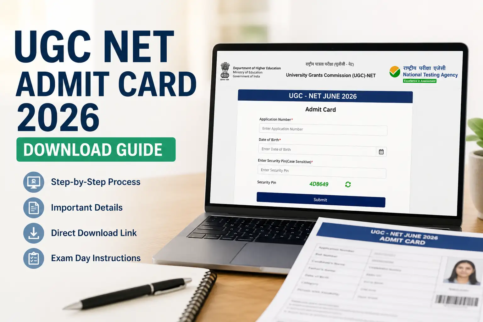 UGC NET Admit Card 2026 Download Guide
